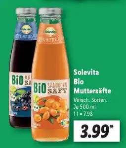 Lidl Solevita Bio Muttersäfte Angebot