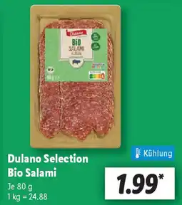 Lidl Dulano Selection Bio Salami Angebot