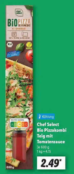 Lidl Chef Select Bio Pizzakombi Teig mit Tomatensauce Angebot