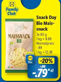 Lidl Snack Day Bio Mais- snack Angebot
