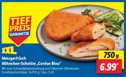 Lidl Metzgerfrisch Hähnchen-Schnitte „Cordon Bleu Angebot