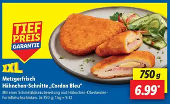 Lidl Metzgerfrisch Hähnchen-Schnitte „Cordon Bleu Angebot