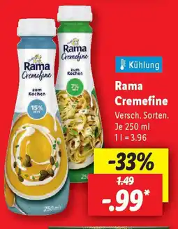 Lidl Rama Cremefine Angebot
