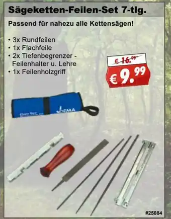 Stabilo Fachmarkt Sägeketten Feilen Set 7 tlg. Angebot