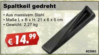 Stabilo Fachmarkt Spaltkeil gedreht Angebot