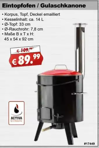 Stabilo Fachmarkt Eintopfofen /Gulaschkanone Angebot