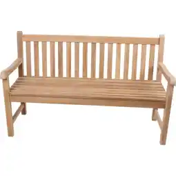 Netto Marken-Discount Garden Pleasure Teak Garten Bank Solo 3-Sitzer Sitzbank Essbank Möbel Holzbank Angebot