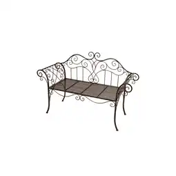 Netto Marken-Discount Garden Pleasure Metall Garten Bank Sitzbank Parkbank Terrasse Rost Antik Optik Angebot