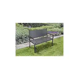 Netto Marken-Discount Garden Pleasure Parkbank Sanremo Rattan Optik Garten Bank Sitzbank Möbel schwarz Angebot