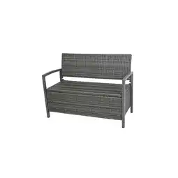 Netto Marken-Discount Garden Pleasure Parkbank Ferrara Rattan Optik Garten Bank Sitzbank Möbel Angebot