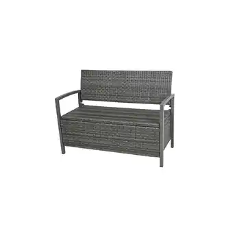 Netto Marken-Discount Garden Pleasure Parkbank Ferrara Rattan Optik Garten Bank Sitzbank Möbel Angebot