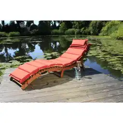 Netto Marken-Discount Garden Pleasure Faltliege Nassau + Auflage Sonnenliege Garten Liege Relaxliege Angebot