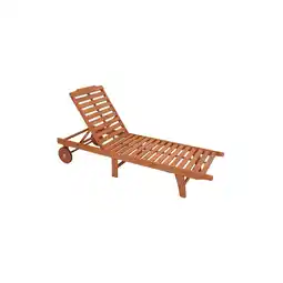 Netto Marken-Discount Garden Pleasure Sonnenliege Palm Springs Holz Garten Liege Möbel Relaxliege Angebot