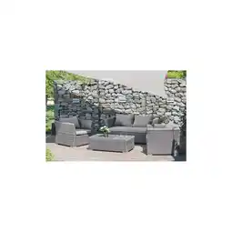 Netto Marken-Discount Garten Lounge Sitzgruppe Relax Sofa + Tisch + Sessel Terrasse Möbel Rattan Optik Angebot