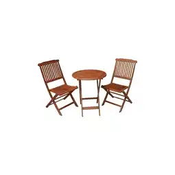 Netto Marken-Discount Garden Pleasure Balkon Tischgruppe Prag Eukalyptus Holz Tisch Klappstuhl Stühle Angebot