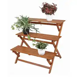 Netto Marken-Discount Pflanzentreppe Pflanzregal Blumenbank Blumentreppe Blumenregal Blumenständer Angebot