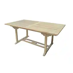 Netto Marken-Discount Garden Pleasure Teak Gartentisch Tisch SOLO Ausziehtisch Garten Balkontisch Holz Angebot