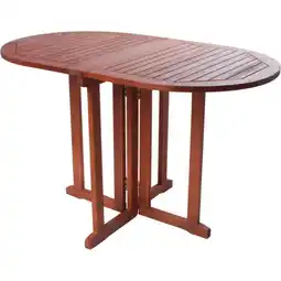 Netto Marken-Discount Garden Pleasure Klapptisch Balkon Eukalyptus Holz Garten Tisch Esstisch oval Angebot