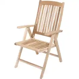 Netto Marken-Discount Garden Pleasure Teak Hochlehner Java Holz Garten Stuhl Sessel Möbel klappbar Angebot