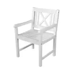 Netto Marken-Discount Garden Pleasure Armstuhl MALMÖ Garten Stuhl Armlehne Sessel Holz Eukalyptus FSC Angebot