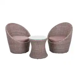 Netto Marken-Discount Garden Pleasure Club Set Sitzgruppe Garten Sessel Lounge Tisch Rattan Optik Angebot