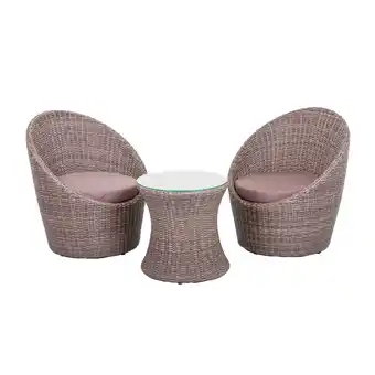 Netto Marken-Discount Garden Pleasure Club Set Sitzgruppe Garten Sessel Lounge Tisch Rattan Optik Angebot