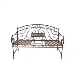 Netto Marken-Discount Garden Pleasure Bank m. Tisch Eisen Parkbank Garten Bank Sitzbank Möbel Vintage Angebot