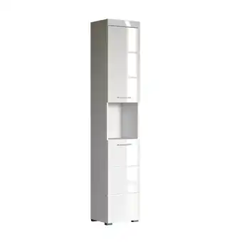 toom Baumarkt Trendteam Hochschrank 'Amanda' weiß glänzend 37 x 190 x 31 cm Angebot