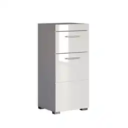 toom Baumarkt Trendteam Unterschrank 'Amanda' weiß glänzend 37 x 79 x 31 cm Angebot