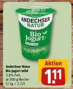 REWE Andechser Natur Bio Joghurt mild Angebot