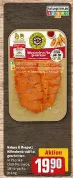 REWE Nature & Respect Hähnchenbrustfilet geschnitten Angebot