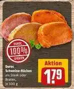 REWE Duroc Schweine-Rücken Angebot