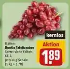 REWE Dunkle Tafeltrauben Angebot