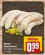 REWE Meister Rostbratwurst Angebot