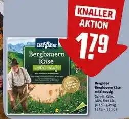 REWE Bergader Bergbauern Käse mild-nussig Angebot