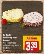 REWE Le Roulé Cranberry oder Ananas Angebot