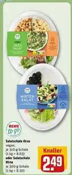 REWE Salatschale Orzo vegan oder Salatschale Hirte Angebot
