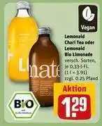 REWE Lemonaid Chari Tea oder Lemonaid Bio Limonade Angebot