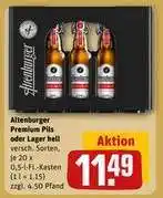REWE Altenburger Premium Pils oder Lager hell Angebot