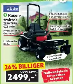 Norma Rasentraktor ZERO TURN GZT 1070 Angebot