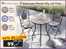 Norma Sitzgruppe Mosaik 3tlg. mit Tisch Angebot