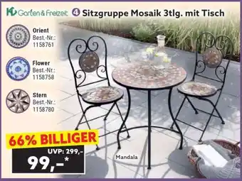 Norma Sitzgruppe Mosaik 3tlg. mit Tisch Angebot