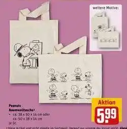 REWE Peanuts Baumwolltasche Angebot