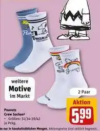 REWE Peanuts Crew Socken Angebot