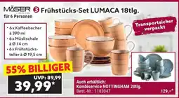 Norma Frühstücks-Set LUMACA 18tlg Angebot