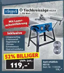 Norma Tischkreissäge HS254 Angebot