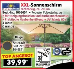 Norma XXL-Sonnenschirm Angebot