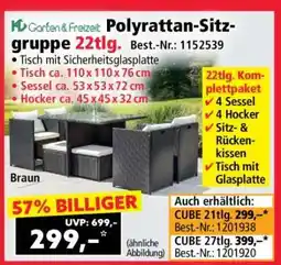 Norma Polyrattan-Sitzgruppe 22tlg Angebot