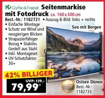Norma Seitenmarkise mit Fotodruck Angebot