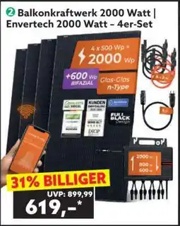 Norma Balkonkraftwerk 2000 Watt | Envertech 2000 Watt – 4er-Set Angebot